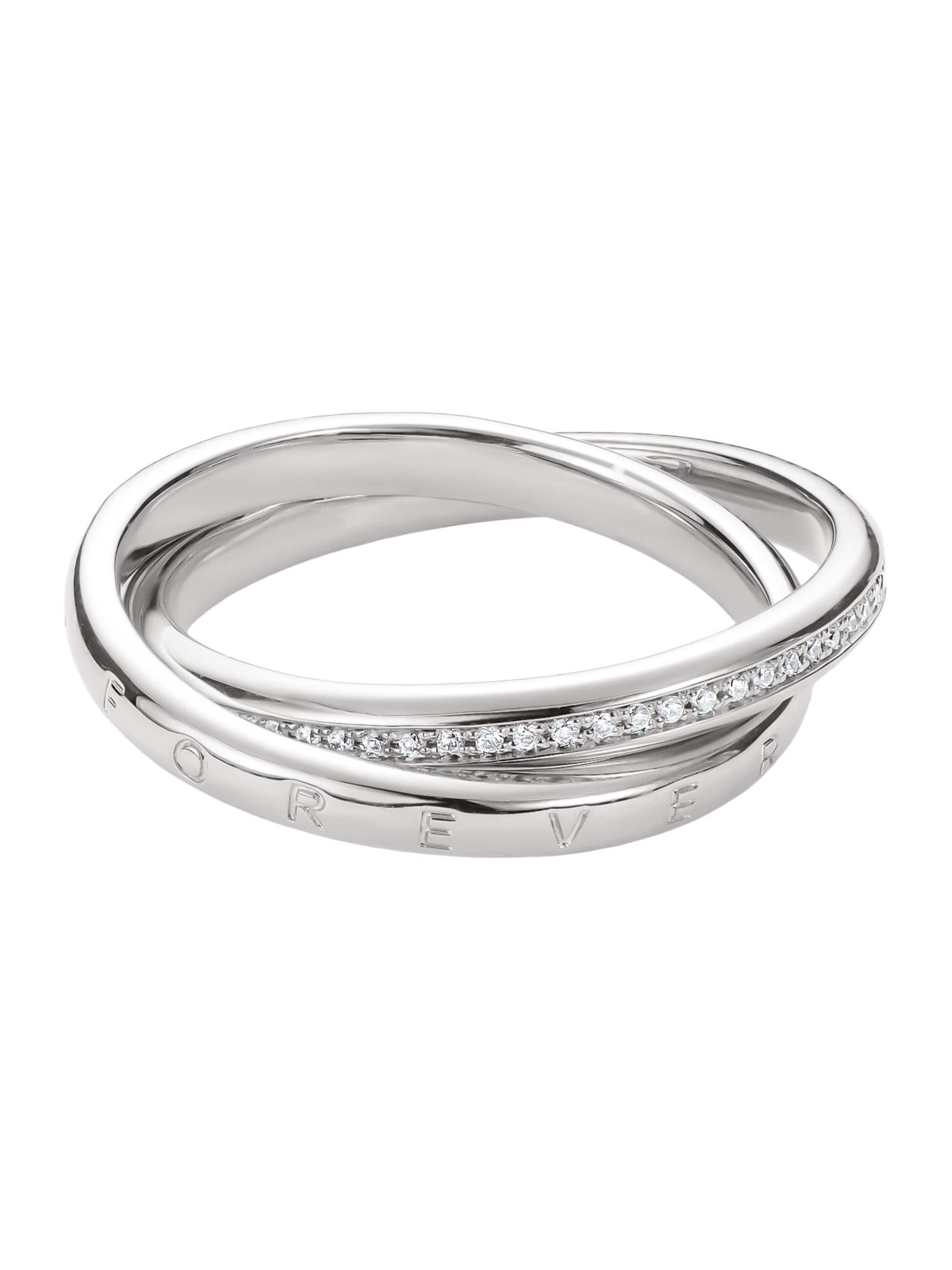 Thomas Sabo Doppelring Together mit weißem Zirkonia in Silber