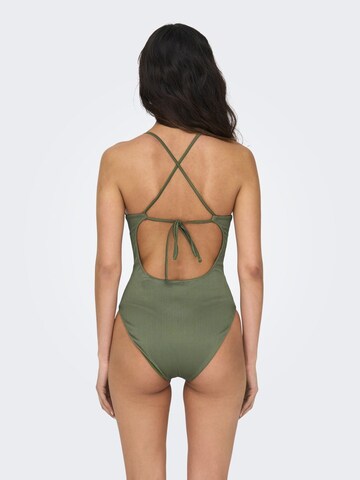 ONLY Triangle Swimsuit in Green