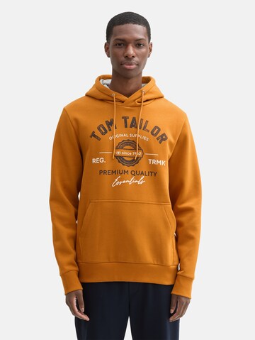TOM TAILOR Sweatshirt in Bruin: voorkant