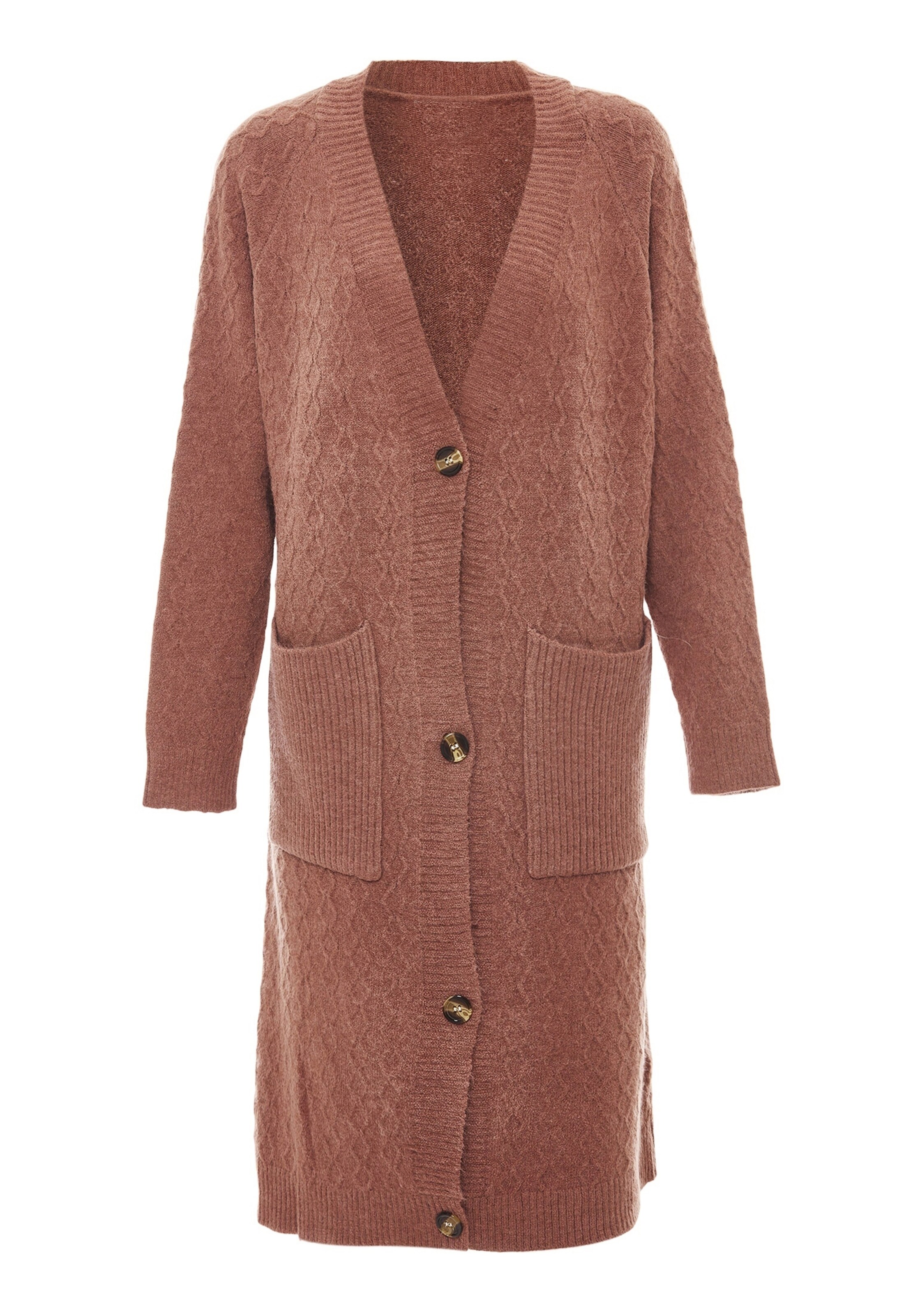 aleva - Casaco de malha em castanho: frente