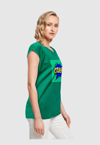 Merchcode Shirt 'Crash Comic' in Groen
