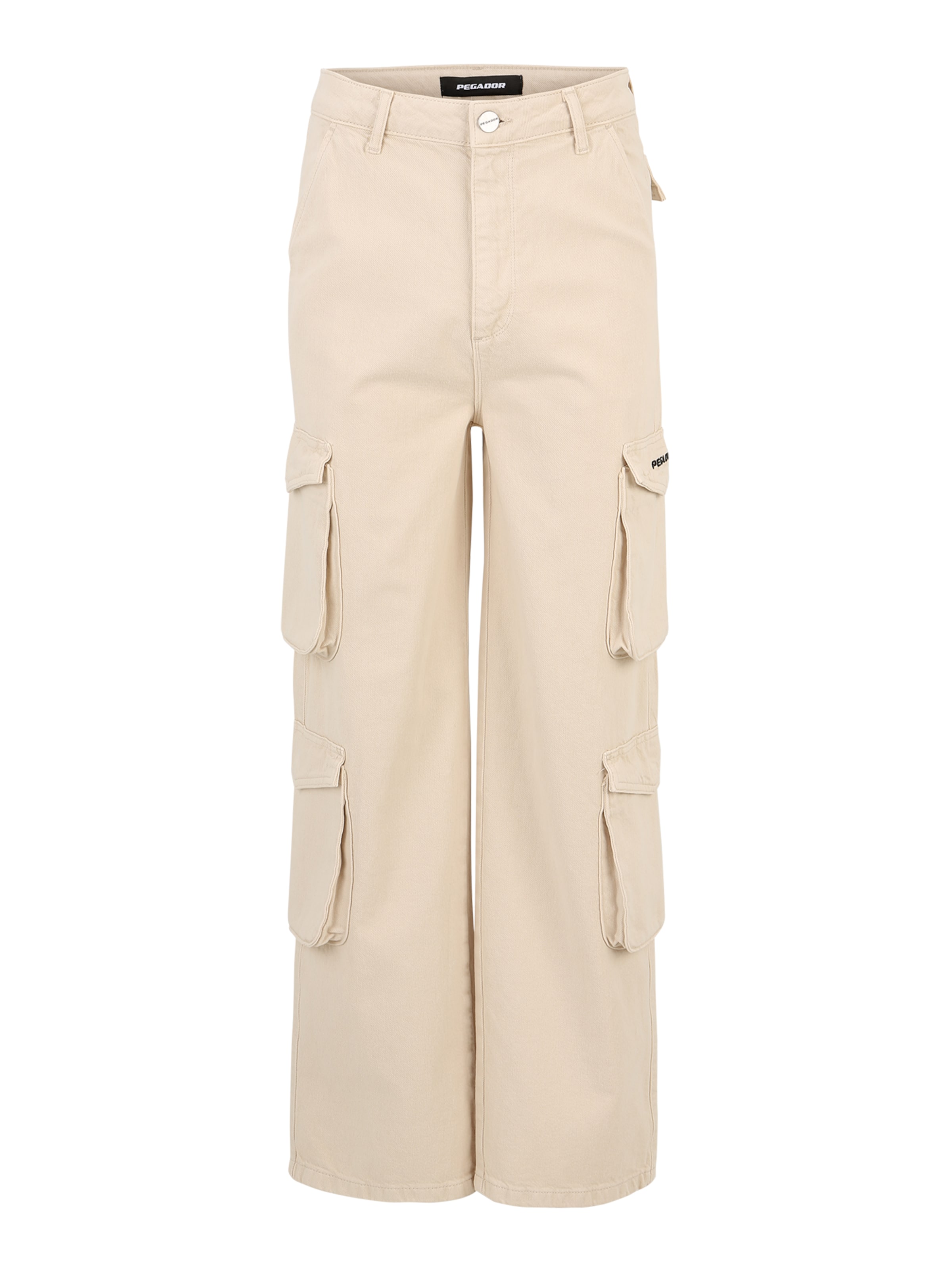 Pegador Bő szár Cargo nadrágok 'GARLAN' - bézs: elől
