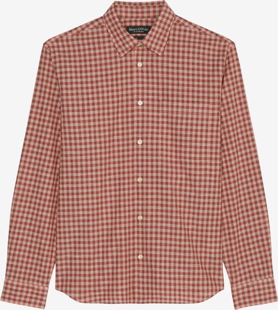 Marc O'Polo Hemd in braunmeliert / rot, Produktansicht