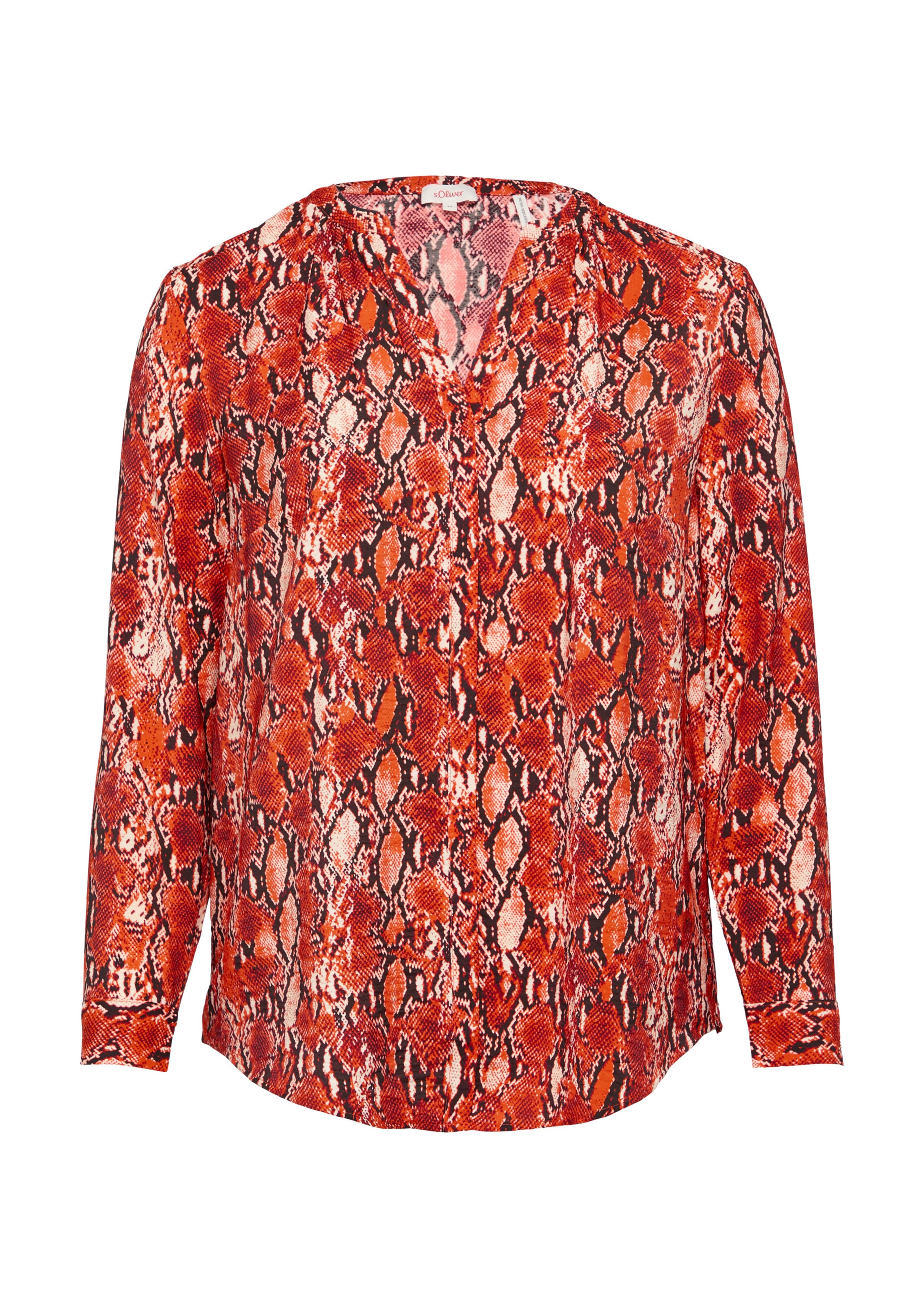 s.Oliver Red Label Plus Blouse in Rood: voorkant