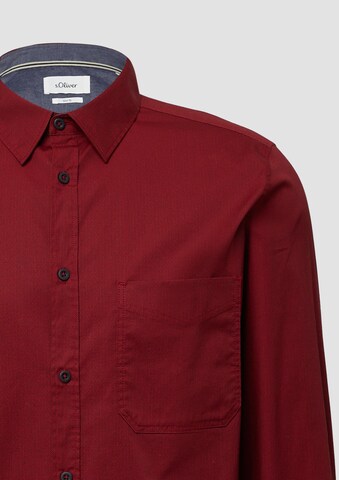 s.Oliver Regular Fit Hemd in Rot