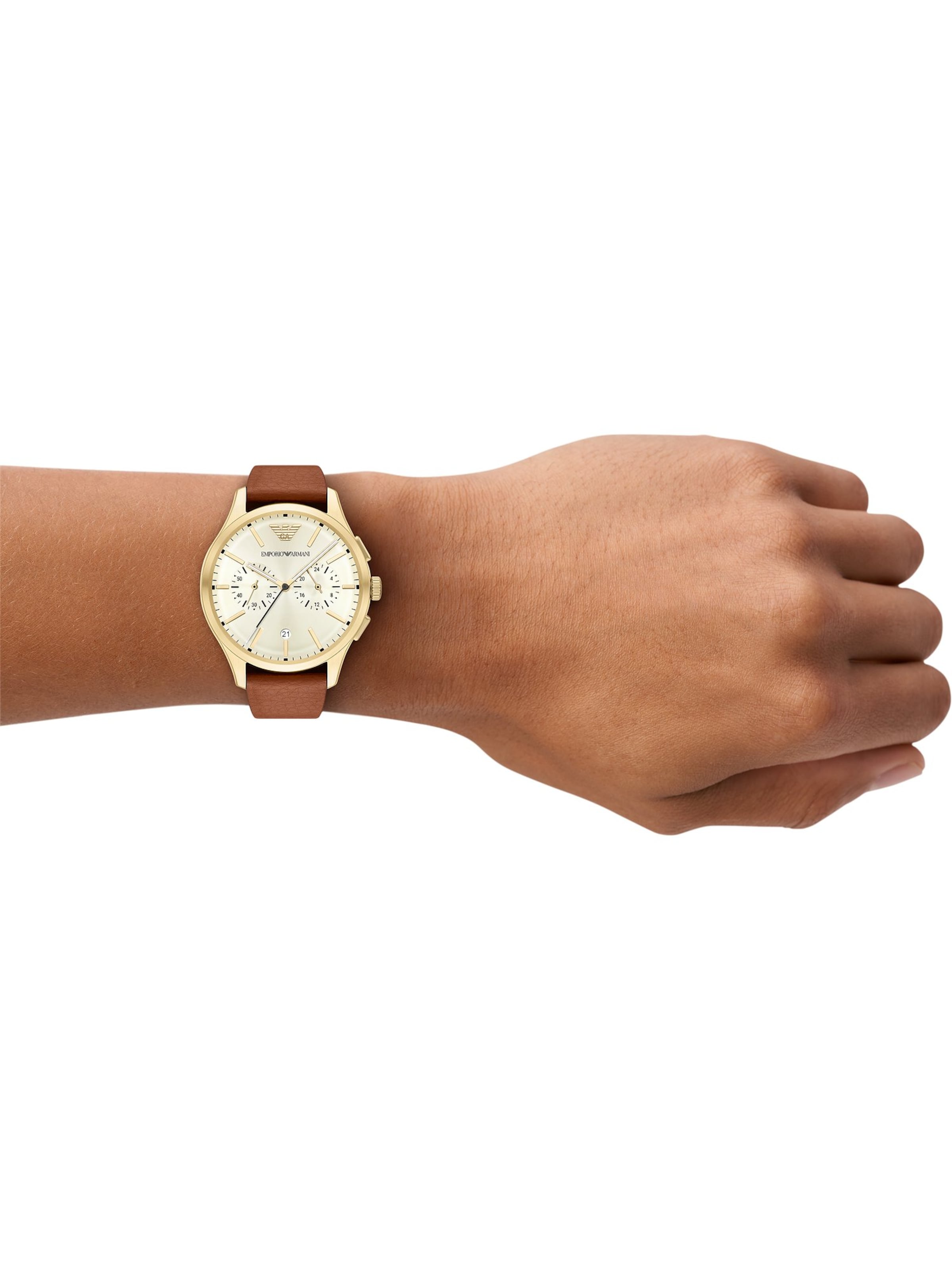 Emporio Armani Analog Watch in Gold: front