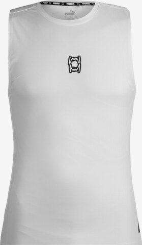 PUMA Base Layer in White: front