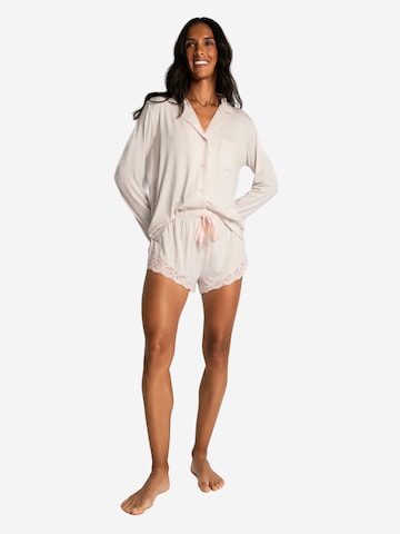 PJ Salvage Pajama 'Love & Lace' in Beige: front