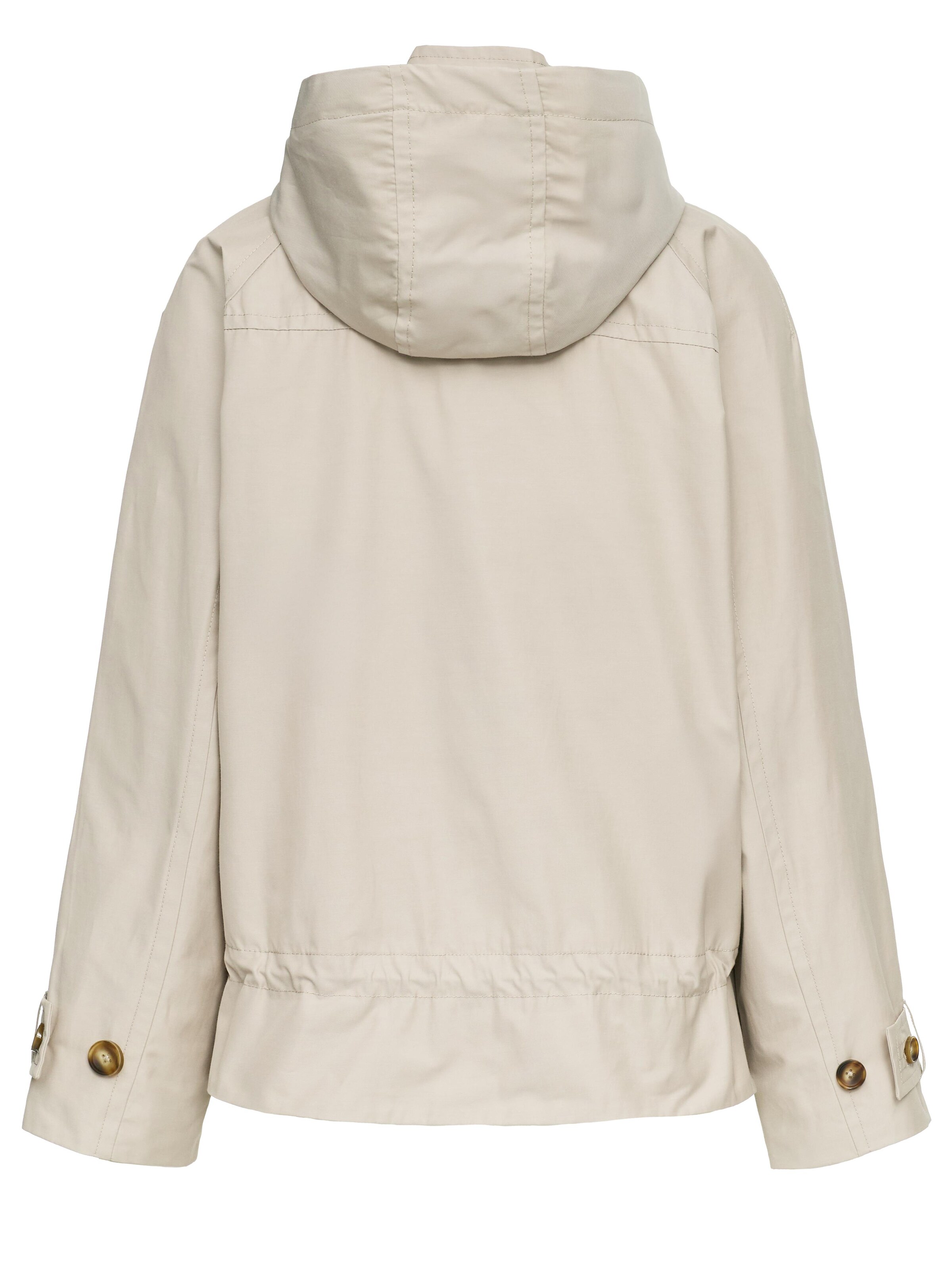 MANISA Between-season jacket 'Parka Cottonmix' in Beige