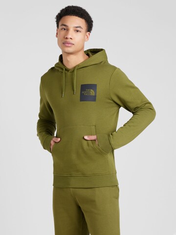 THE NORTH FACE Sweatshirt 'FINE' in Groen: voorkant