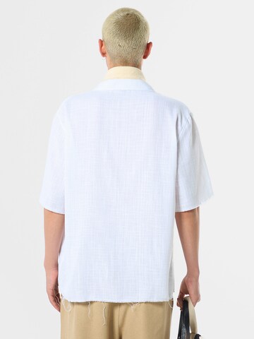 VAMOS CLO Comfort fit Button Up Shirt 'Irving' in White