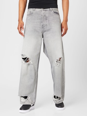 Young Poets Wide leg Jeans 'Ilja' in Grey: front