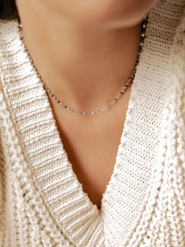 Hey Happiness Necklace 'Rolo Choker' in Silver: front