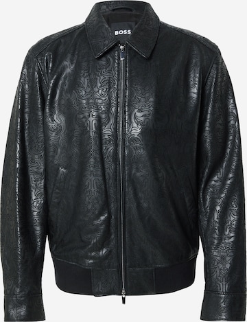 BOSSPrijelazna jakna 'Yuze' - crna boja: prednji dio