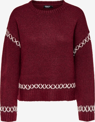 ONLY Pullover 'ONLAMANDA' in Rot: Vorderseite