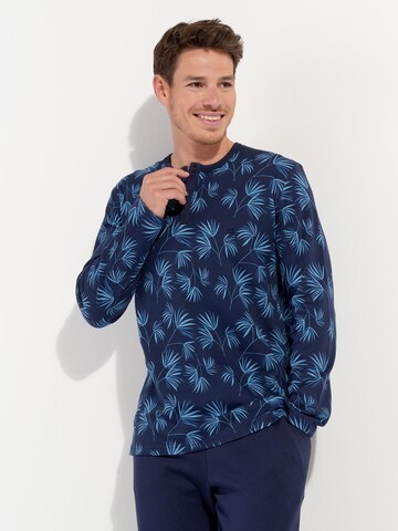 HOM Pyjama lang ' Rodrigo ' in Blauw