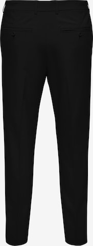 Only & Sons Regular Pleated Pants 'Eve' in Black