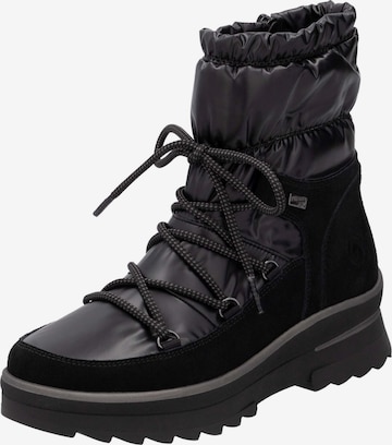 REMONTE Schnürstiefelette in Schwarz: Vorderseite