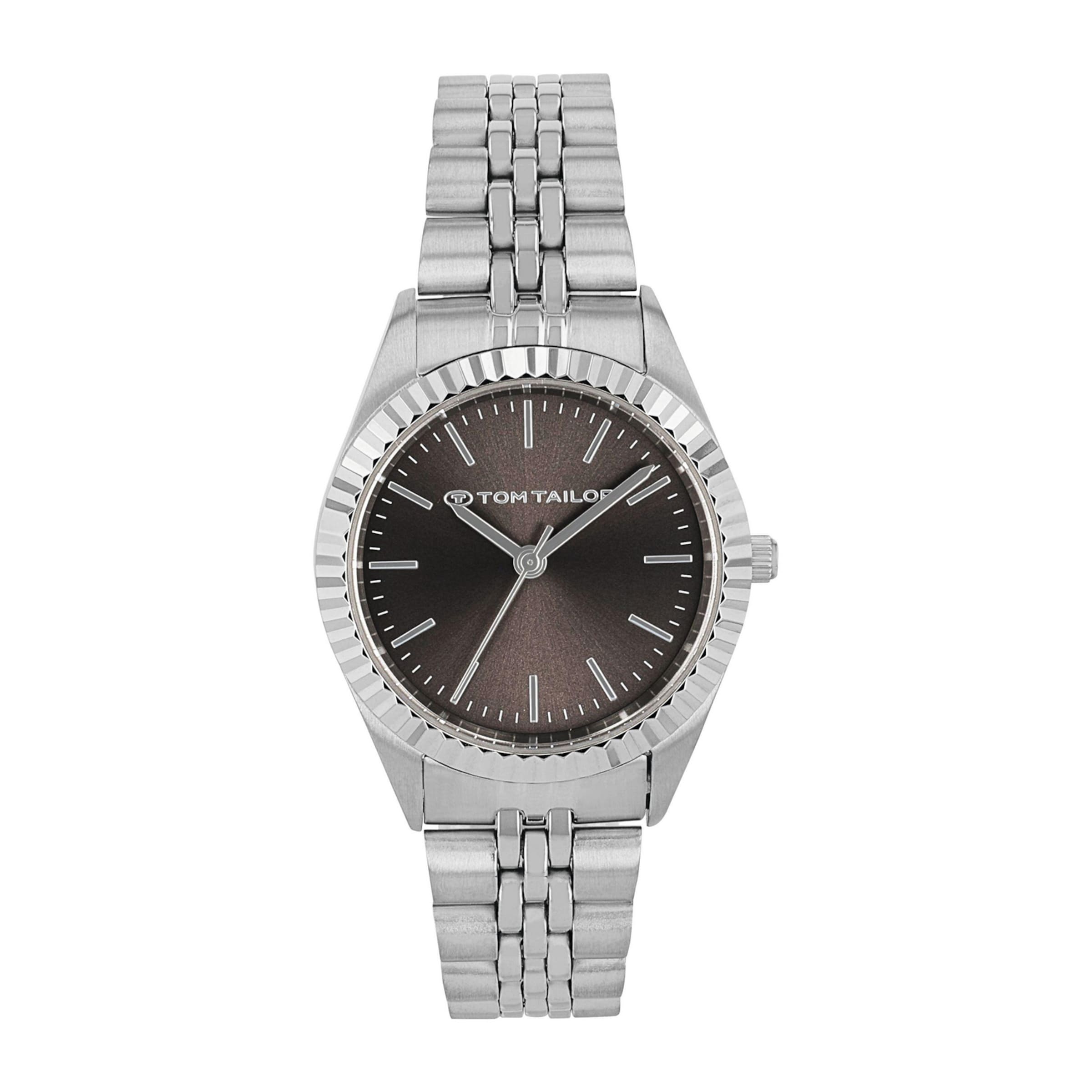 TOM TAILOR Analog Watch in Silver: front