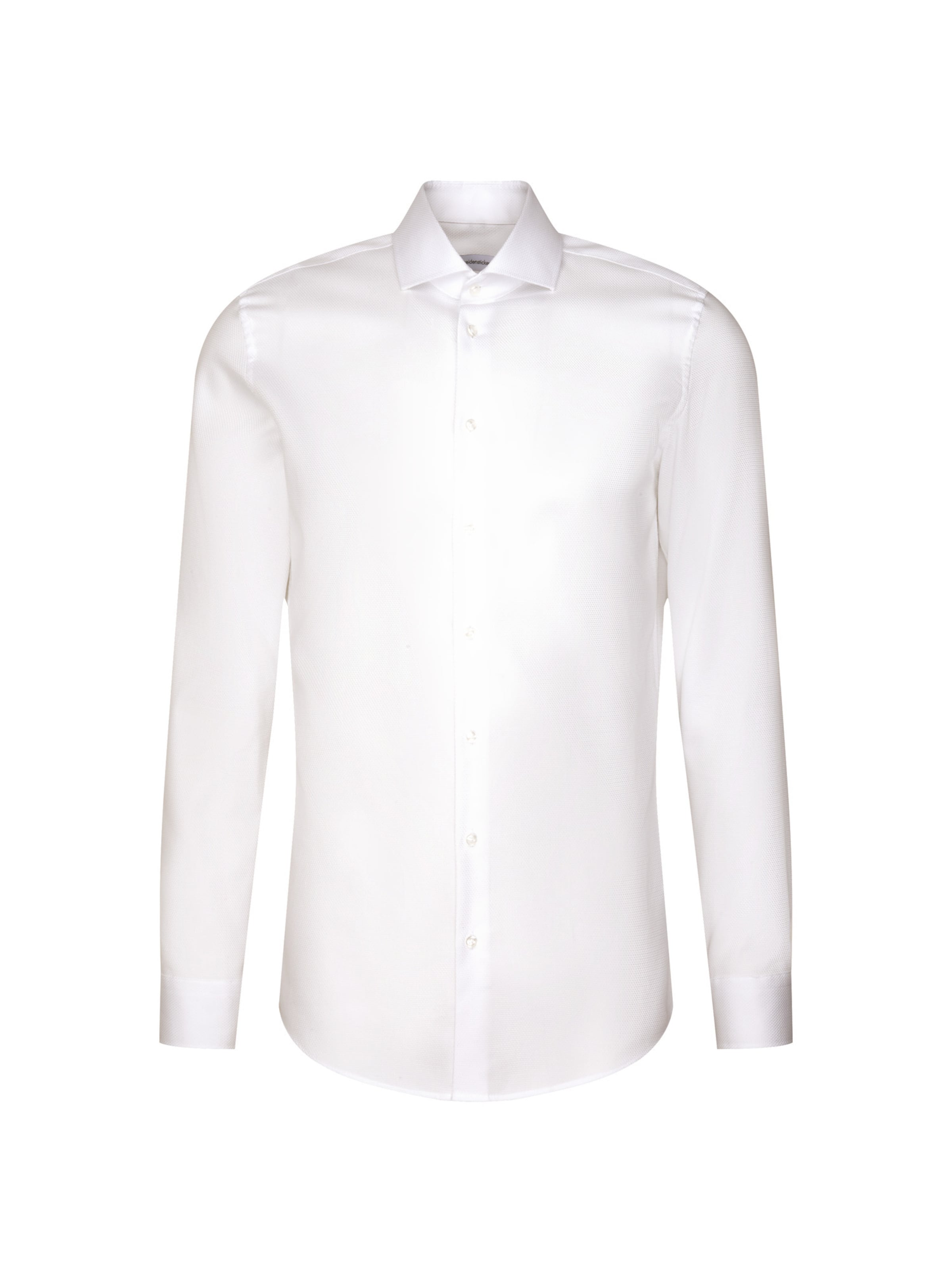 SEIDENSTICKER Zakelijk overhemd 'Schwarze Rose' in Wit: voorkant