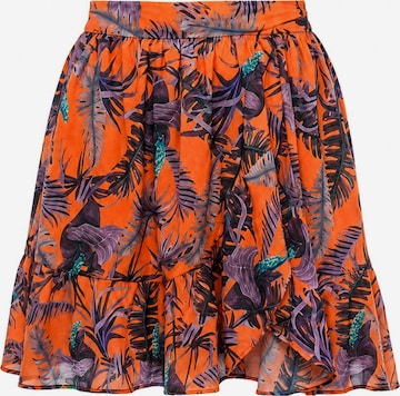 Gonna 'Nurul mini skirt' di Hobo Sapiens in arancione: frontale