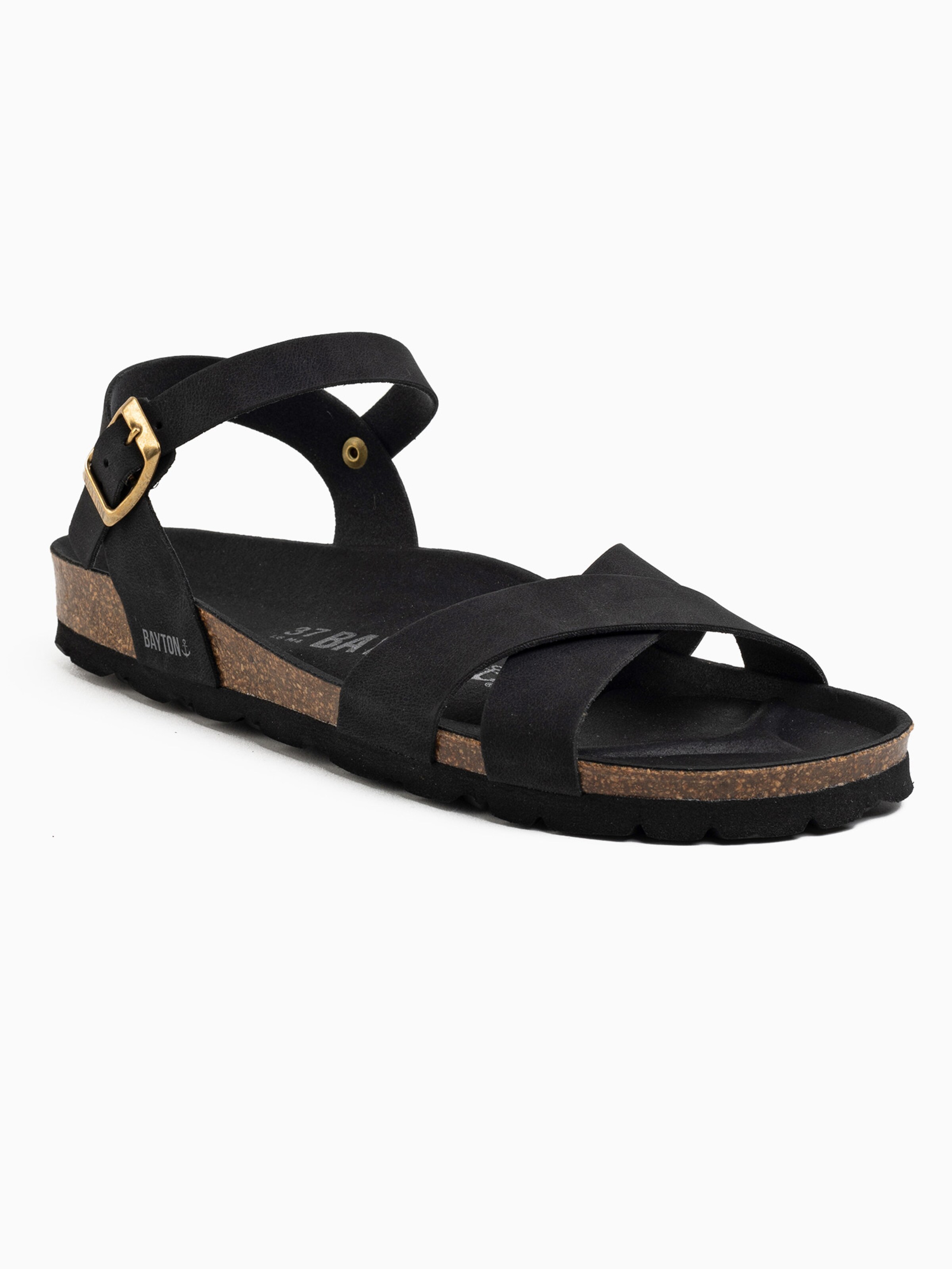 Bayton Strap sandal in Black