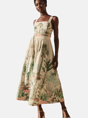 Robe love & roses en beige : devant