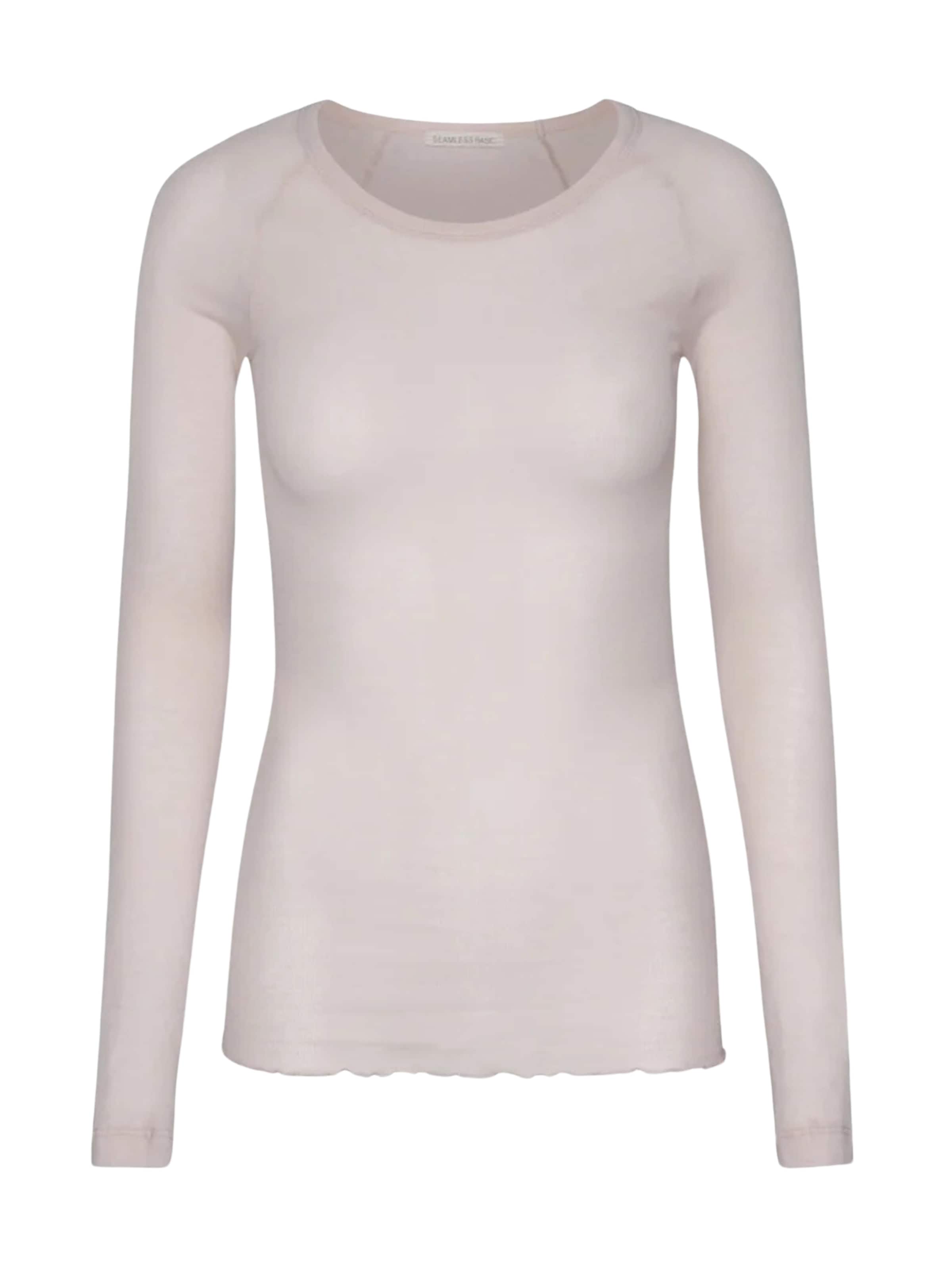 Seamless Basic Shirt 'Elvira' in Beige: Vorderseite