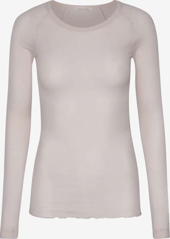 Seamless Basic Shirt 'Elvira' in Beige: Vorderseite