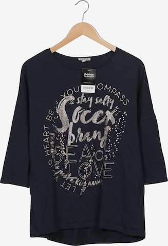 Soccx Sweatshirt & Zip-Up Hoodie in M in Blue: front