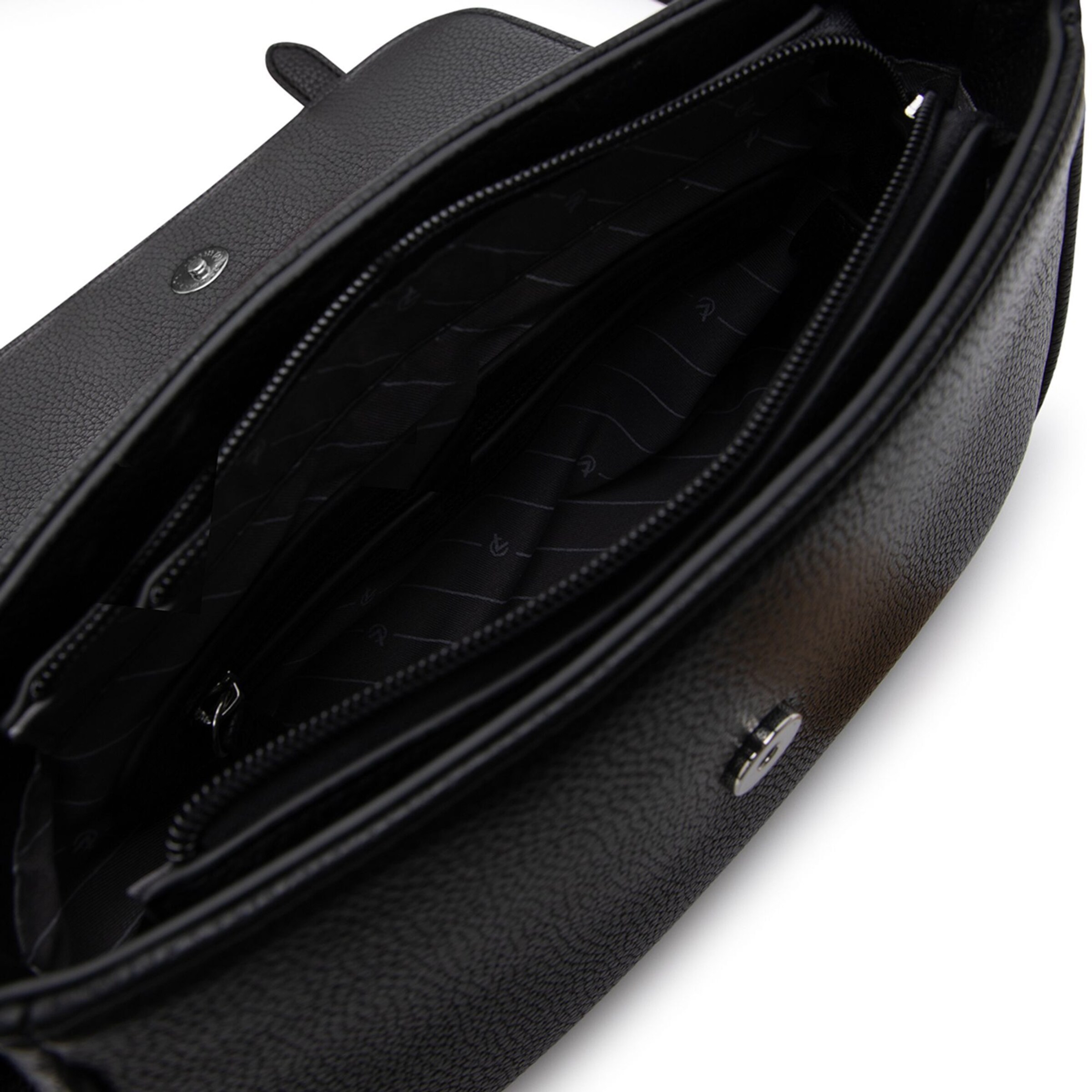 L.CREDI Schoudertas 'Panja' in Zwart