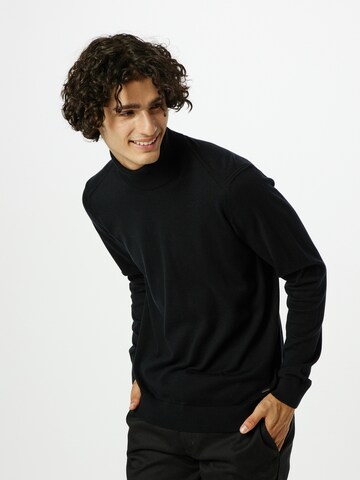 INDICODE JEANS Sweater 'Burns' in Black: front