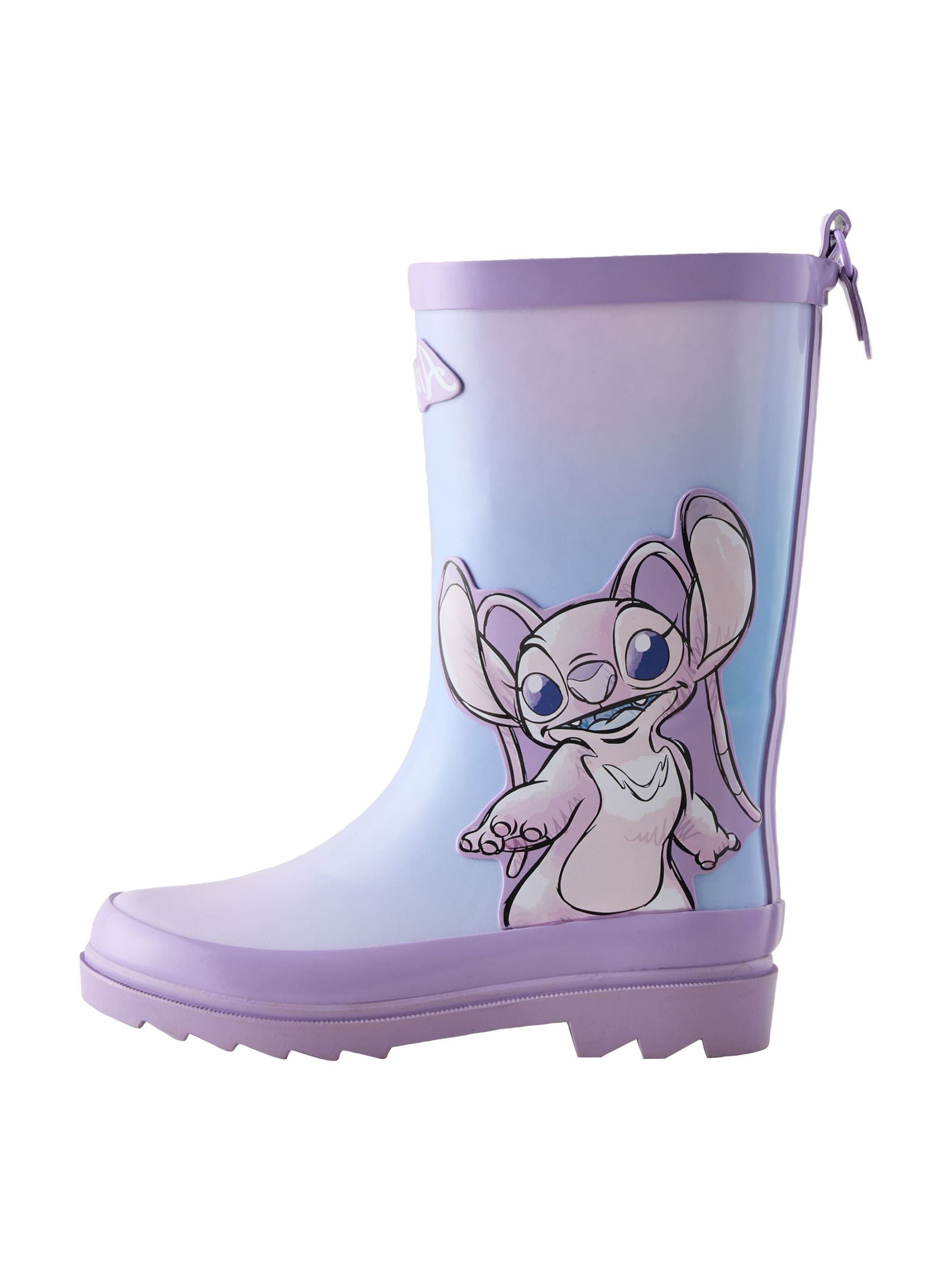 Next Regenlaarzen 'Lilo and Stitch' in Lila: voorkant