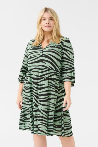 Robe 'Leane' KAFFE CURVE en vert : devant