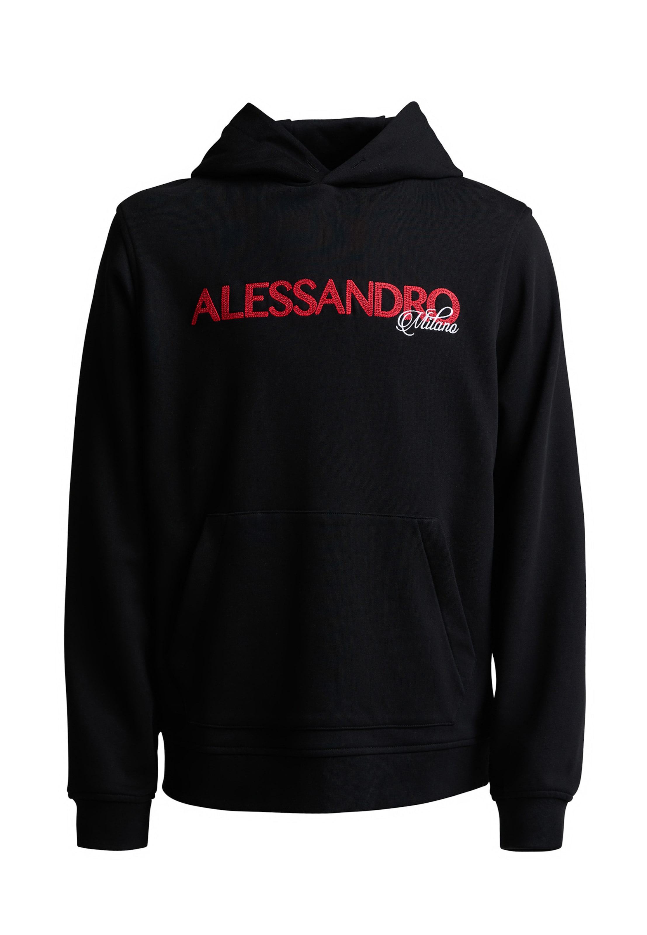 Alessandro Zavetti Sports sweatshirt in Black: front