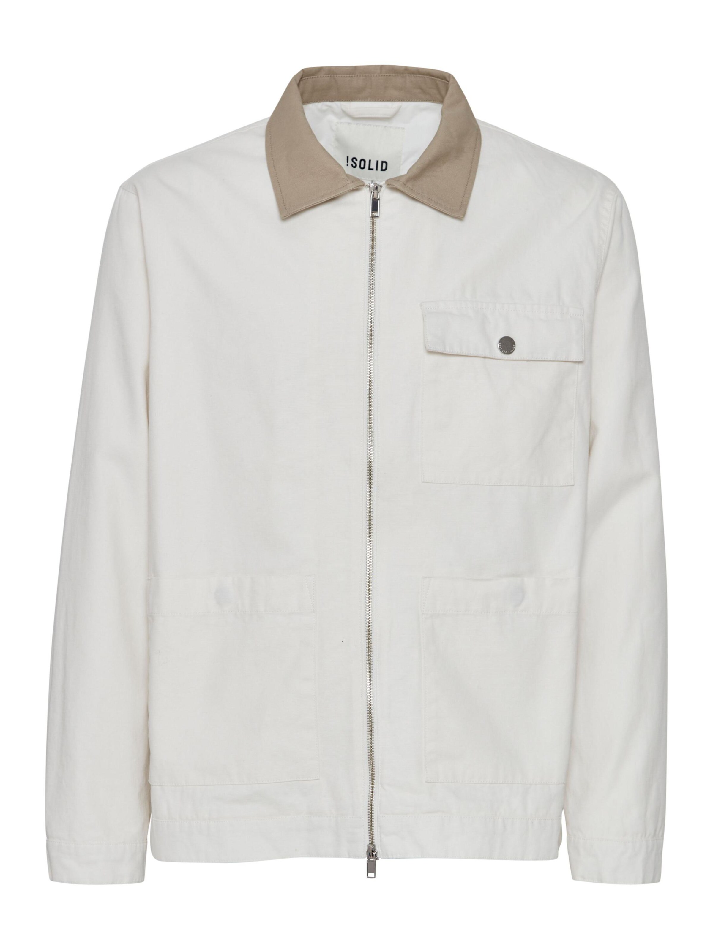 Giacca di mezza stagione 'Ib' di !Solid in bianco: frontale
