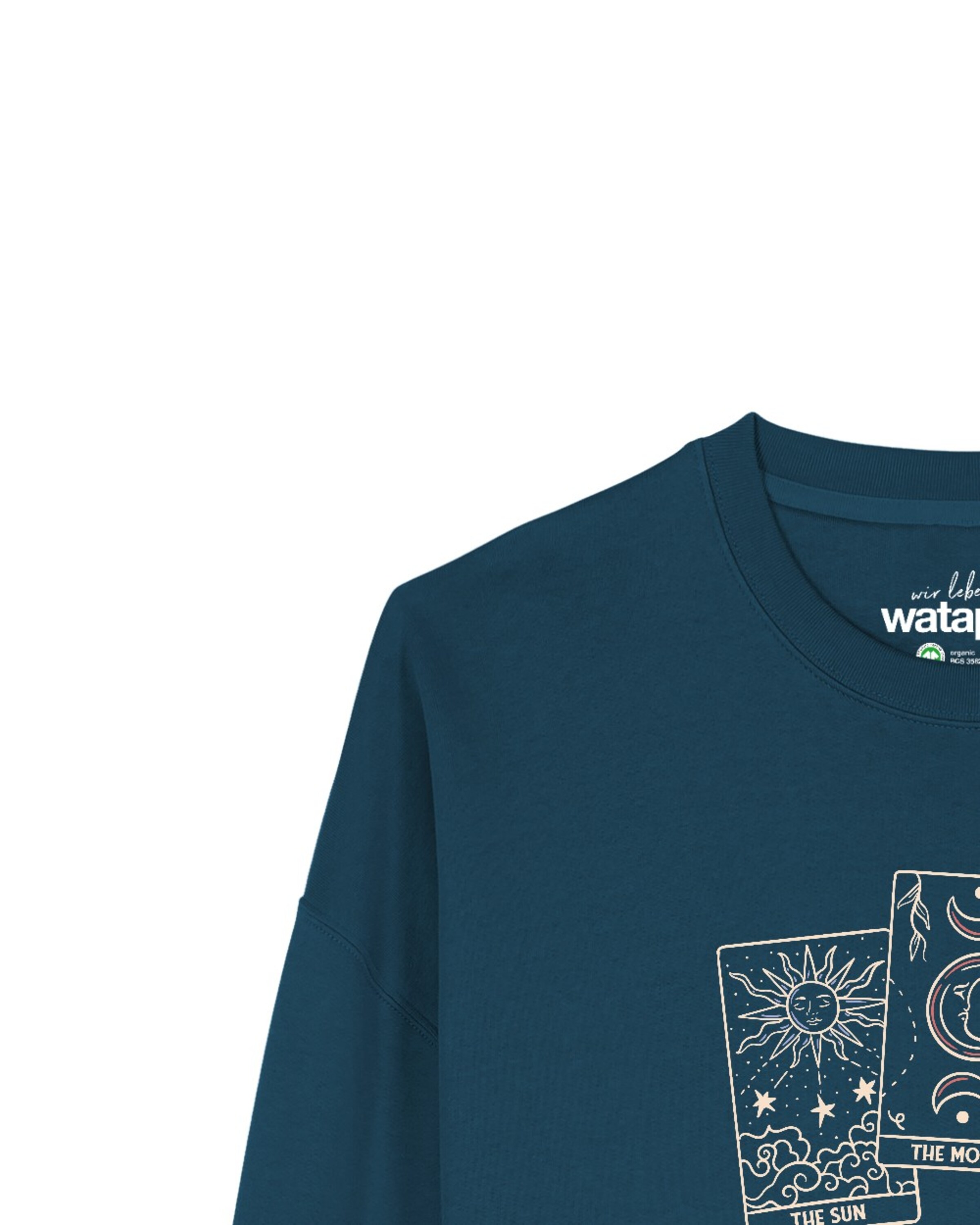 Watapparel Sweatshirt 'Tarot Set ' in Blauw