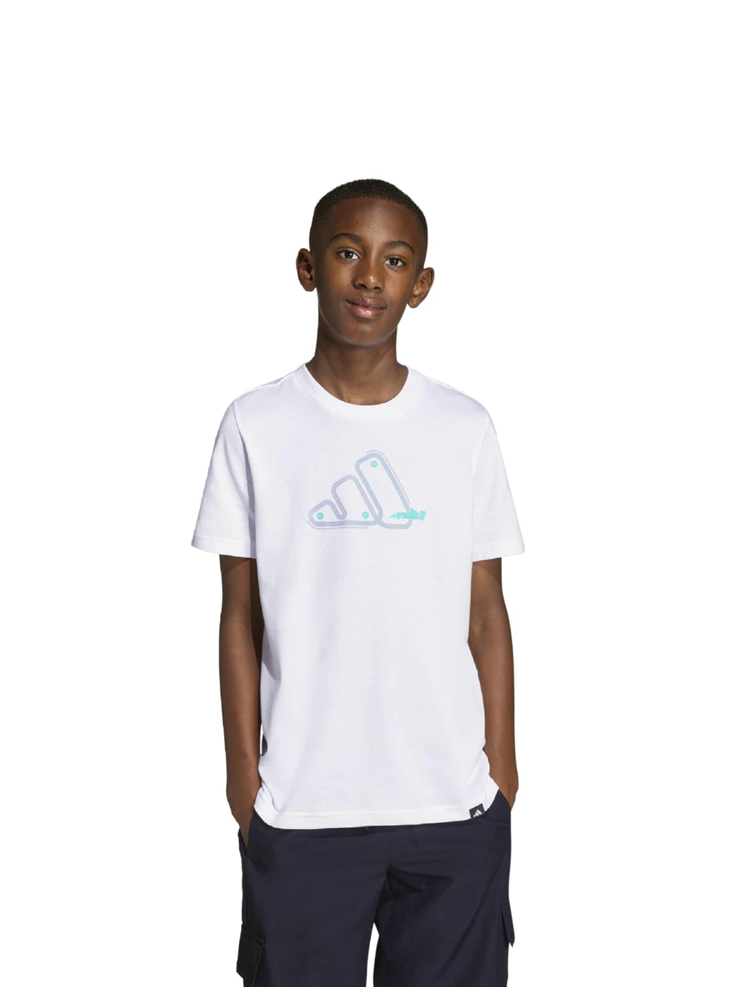 ADIDAS SPORTSWEAR - Camisa funcionais 'MOTO 1' em branco: frente