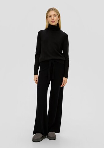 s.Oliver Wide leg Trousers in Black