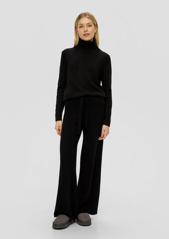 Wide Leg Pantalon s.Oliver en noir