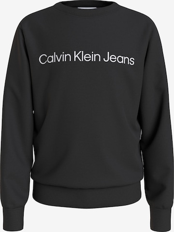 Calvin Klein Jeans Μπλούζα φούτερ σε μαύρο: μπροστά