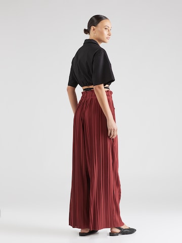 Wide Leg Pantalon 'Elena' ABOUT YOU en rouge