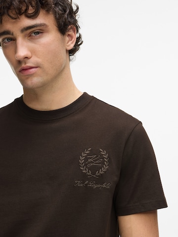 Karl Lagerfeld Majica | rjava barva