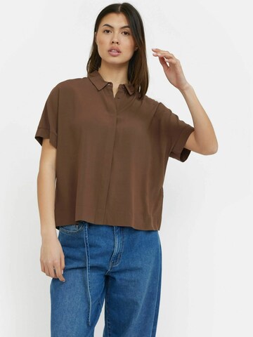 Camicia da donna ' Freedom ' di Soft Rebels in marrone: frontale