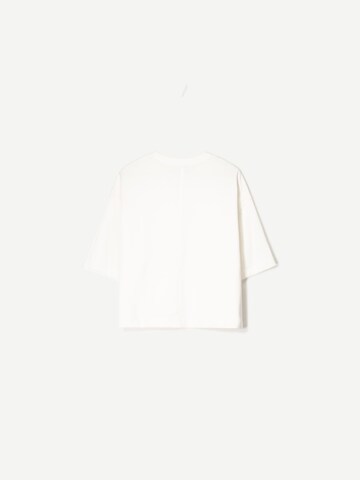 T-shirt Bershka en blanc