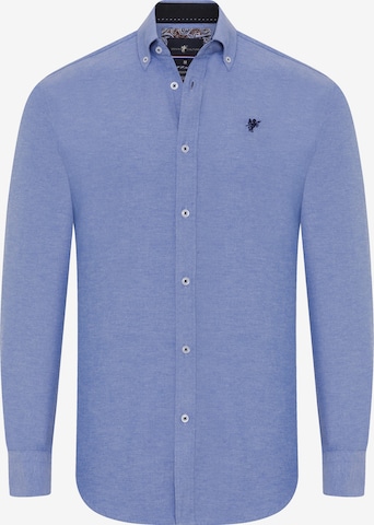 DENIM CULTURE Regular fit Button Up Shirt 'Matthew' in Blue: front
