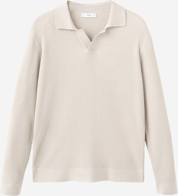 MANGO MAN Sweter 'ANTIGUAS' w kolorze beżowy: przód