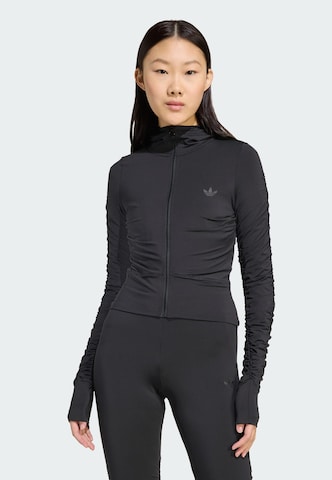 ADIDAS ORIGINALS Sweatvest in Zwart: voorkant