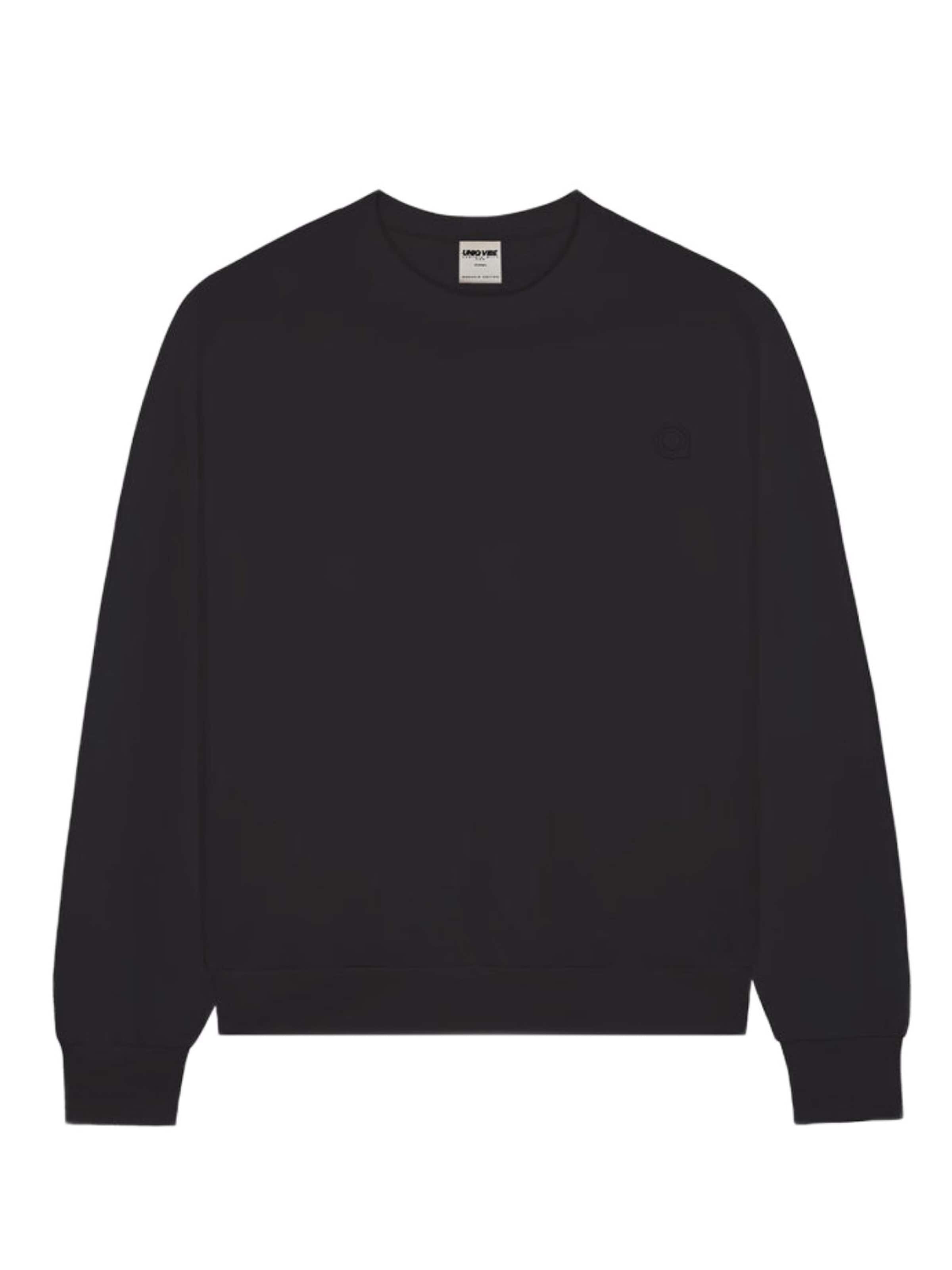 UNIQVIBE Sweatshirt in Black: front