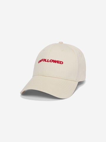 UNFOLLOWED x ABOUT YOU Cap 'MEMBER' in Beige: front